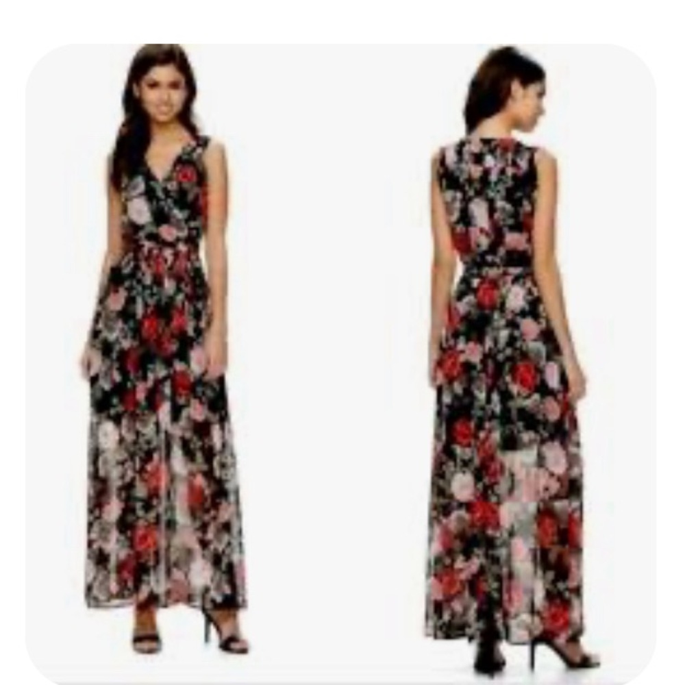 Disney Beauty and the Beast Floral Maxi Dress
